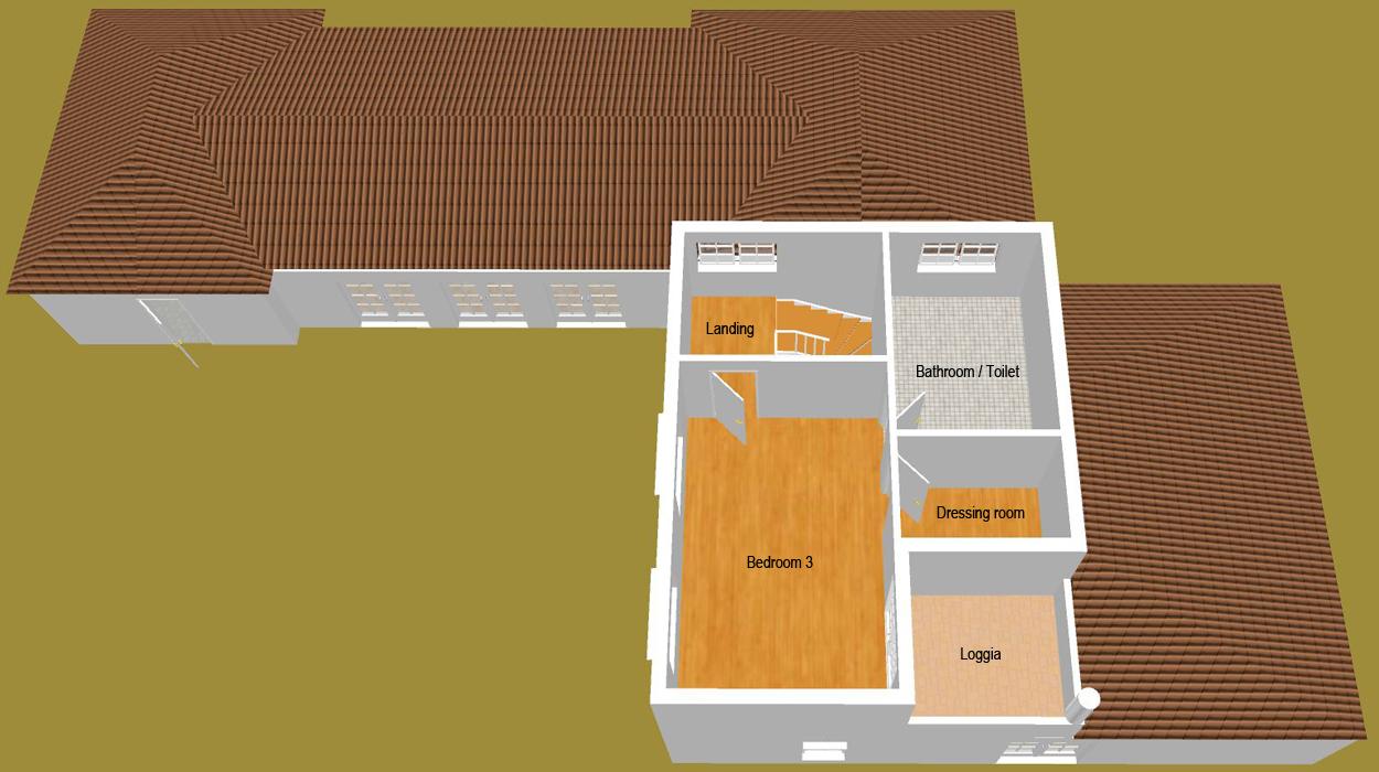 Upper floor plan